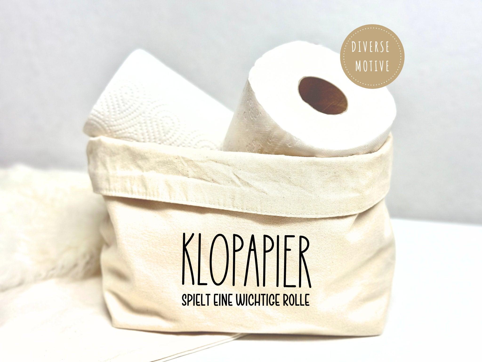 Utensilo | beiger Stoffkorb für Klopapier | Aufbewahrung - Roo's Gift Shop