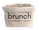 Utensilo | Stoffkorb natur | Brotkorb | "BRUNCH" - Roo's Gift Shop