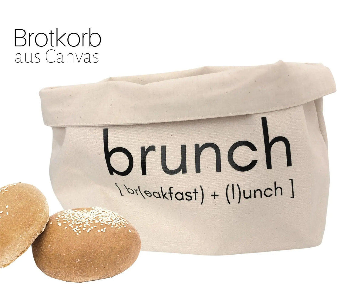 Utensilo | Stoffkorb natur | Brotkorb | "BRUNCH" - Roo's Gift Shop