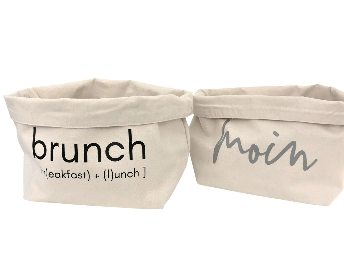 Utensilo | Stoffkorb natur | Brotkorb | "BRUNCH" - Roo's Gift Shop