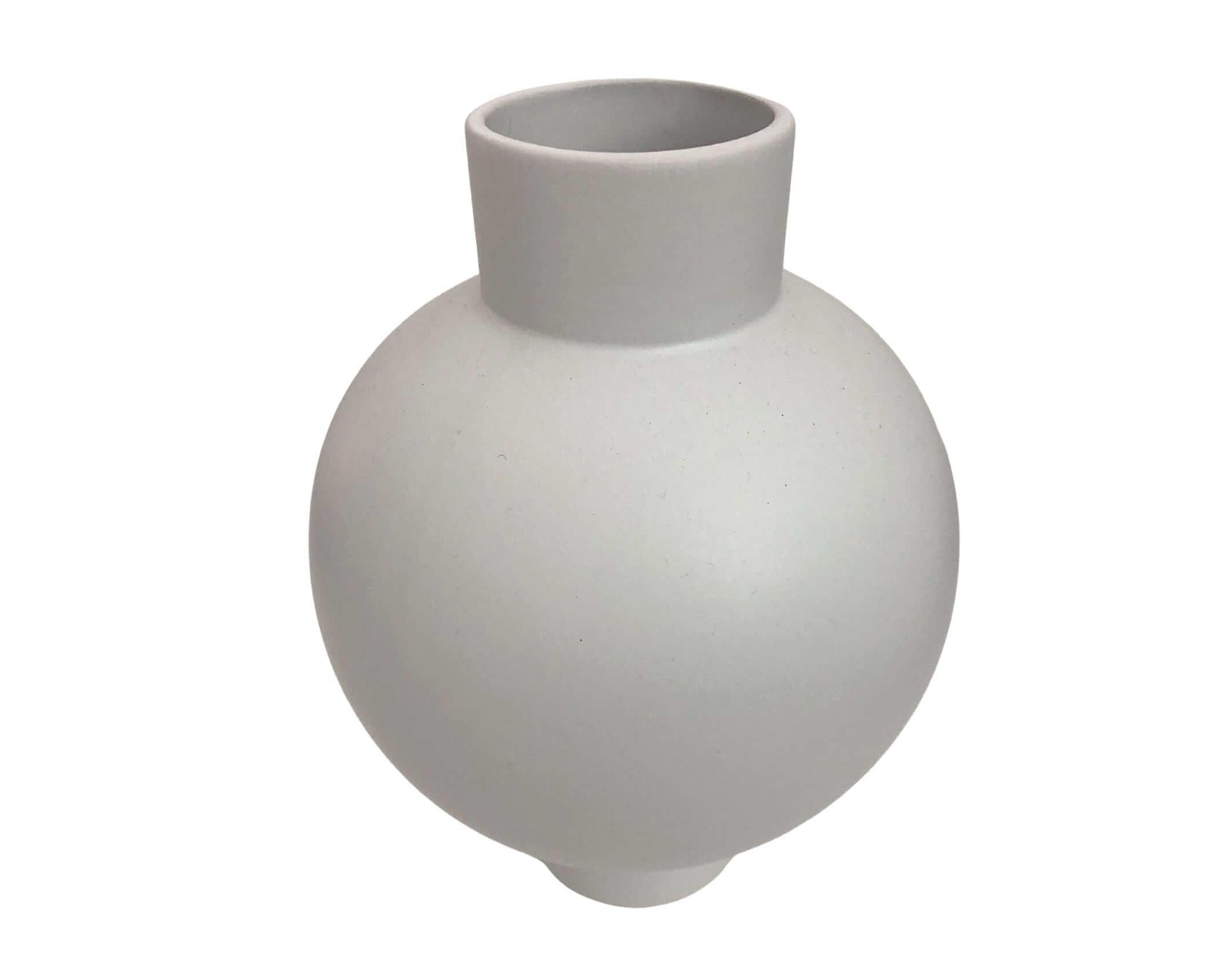 Vase | Bauchvase | Bubble Form | hellgraue Keramik - Roo's Gift Shop