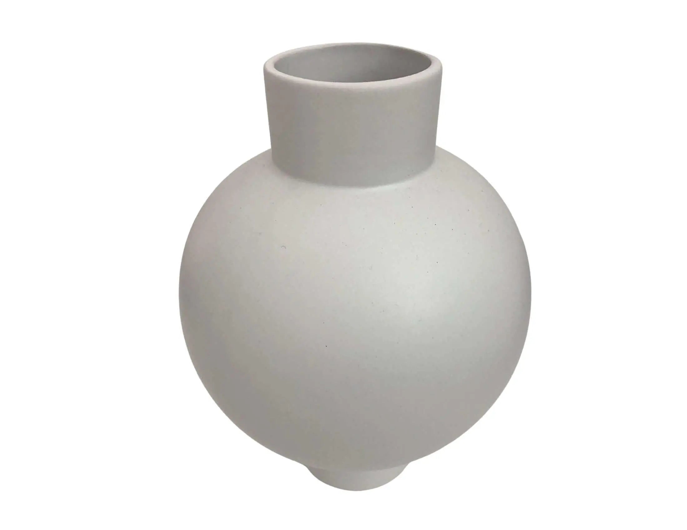 Vase | Bauchvase | Bubble Form | hellgraue Keramik - Roo's Gift Shop