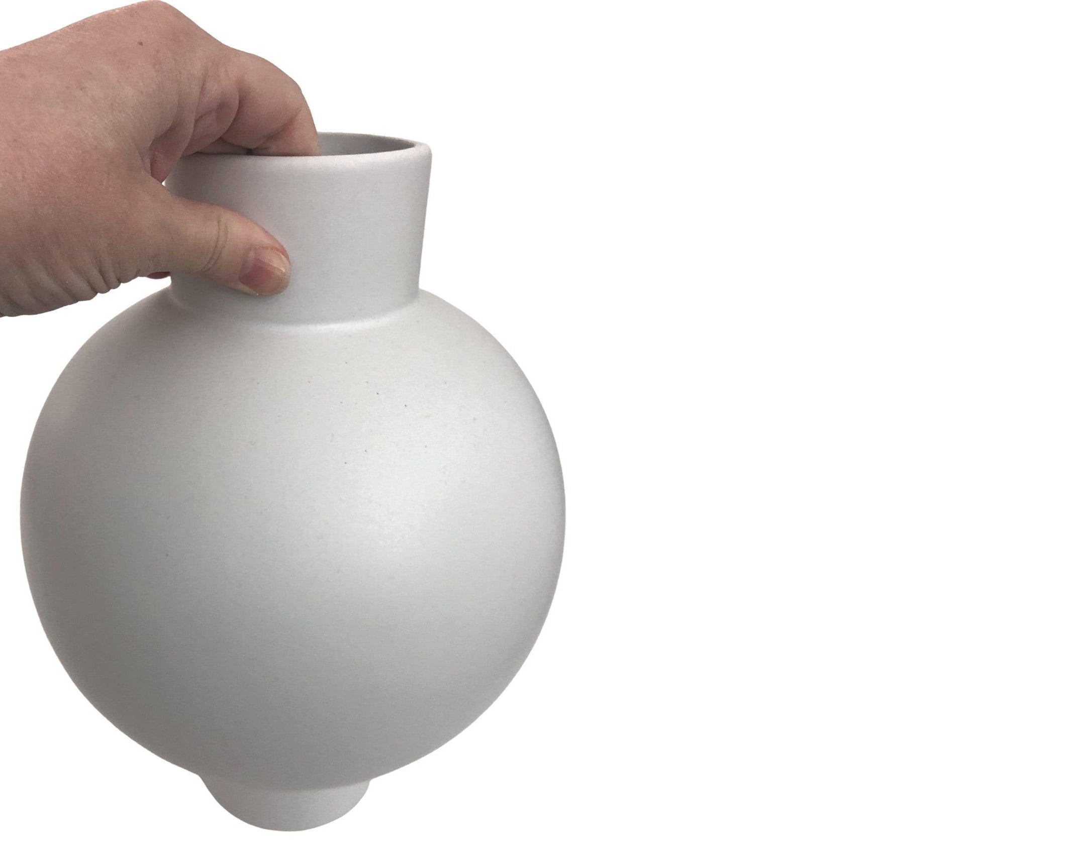 Vase | Bauchvase | Bubble Form | hellgraue Keramik - Roo's Gift Shop