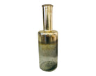 Vase | Flaschen Stil | Glas | vergoldet - Roo's Gift Shop