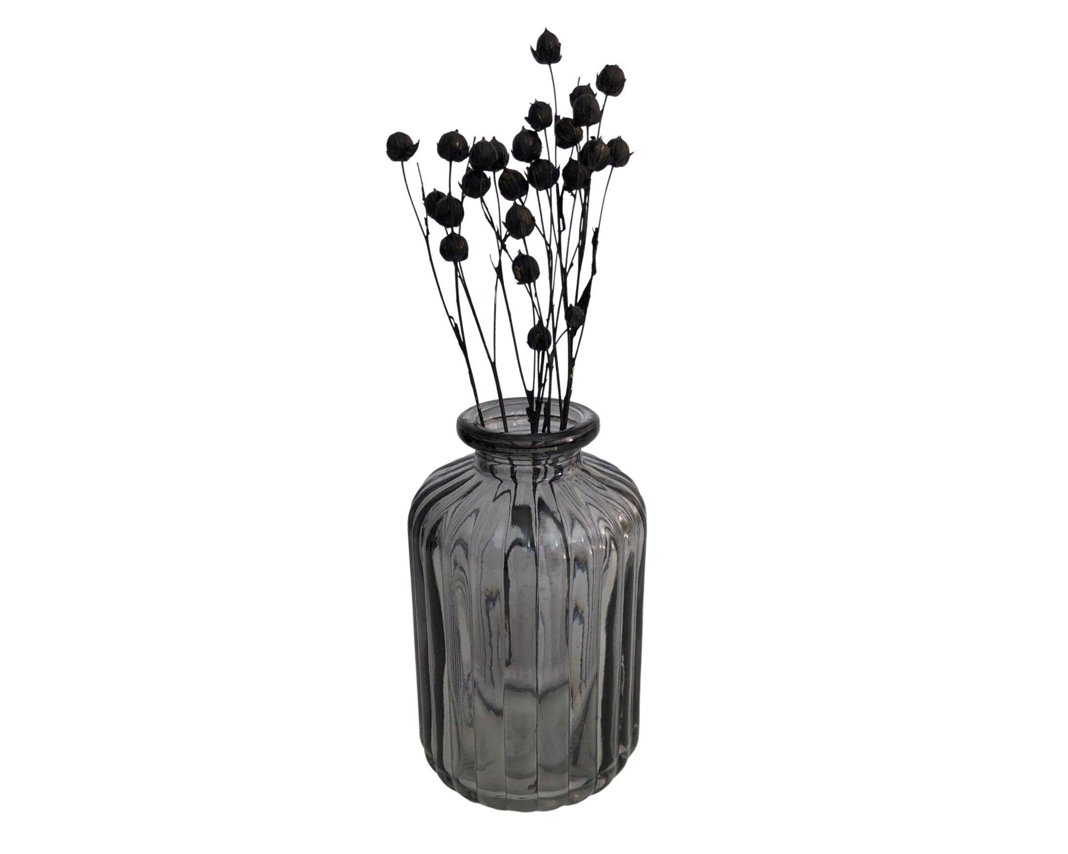 Vase | Glas | klein, grau - Roo's Gift Shop