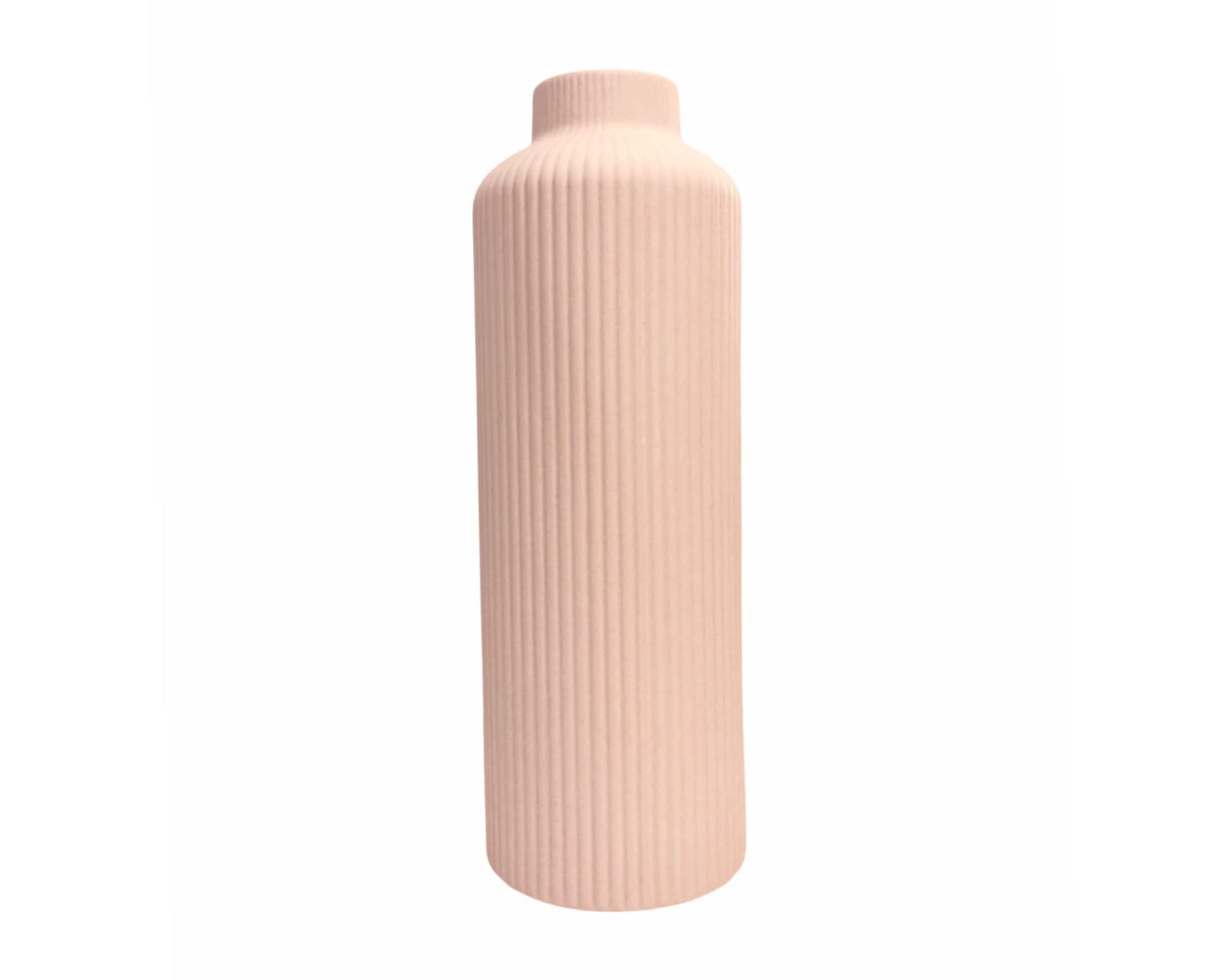 Vase | Keramik in zartem rosa | Teelichthalter - Roo's Gift Shop
