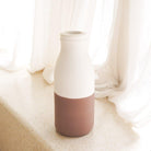 Vase Weiß Braun | Trocken- oder Frischblumen | Ton | SITU - Roo's Gift Shop