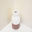 Vase Weiß Braun | Trocken- oder Frischblumen | Ton | SITU - Roo's Gift Shop