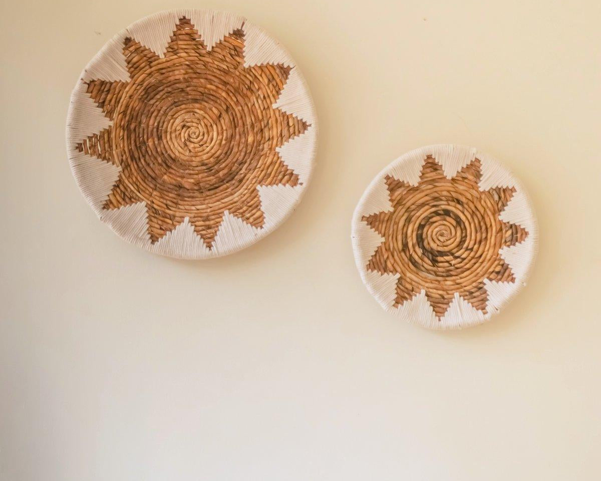 Wanddekoration | Wandbehang | Obstschale | Dekoschale ADARI Bananenfaser (2 Gr.) - Roo's Gift Shop