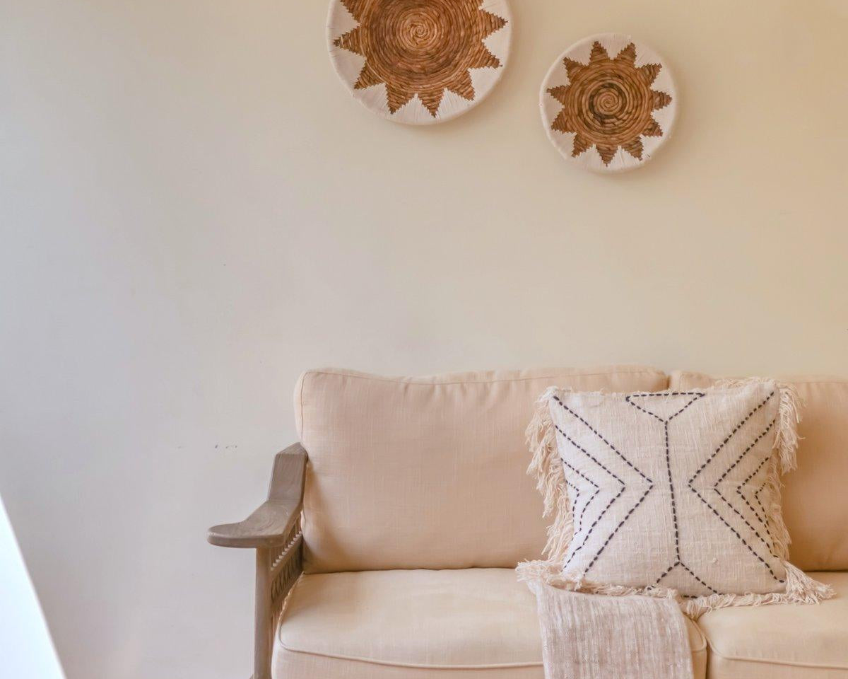 Wanddekoration | Wandbehang | Obstschale | Dekoschale ADARI Bananenfaser (2 Gr.) - Roo's Gift Shop