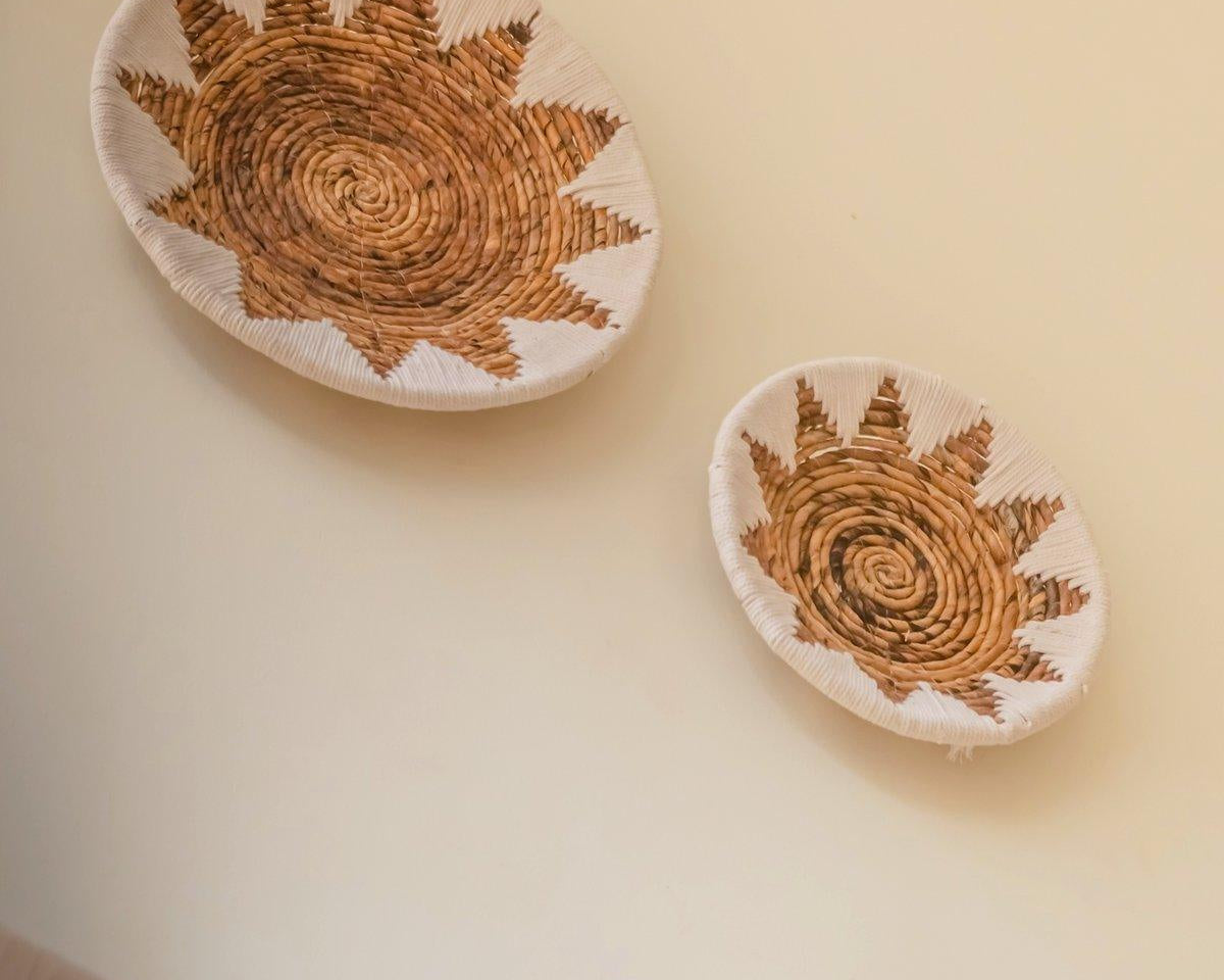 Wanddekoration | Wandbehang | Obstschale | Dekoschale ADARI Bananenfaser (2 Gr.) - Roo's Gift Shop