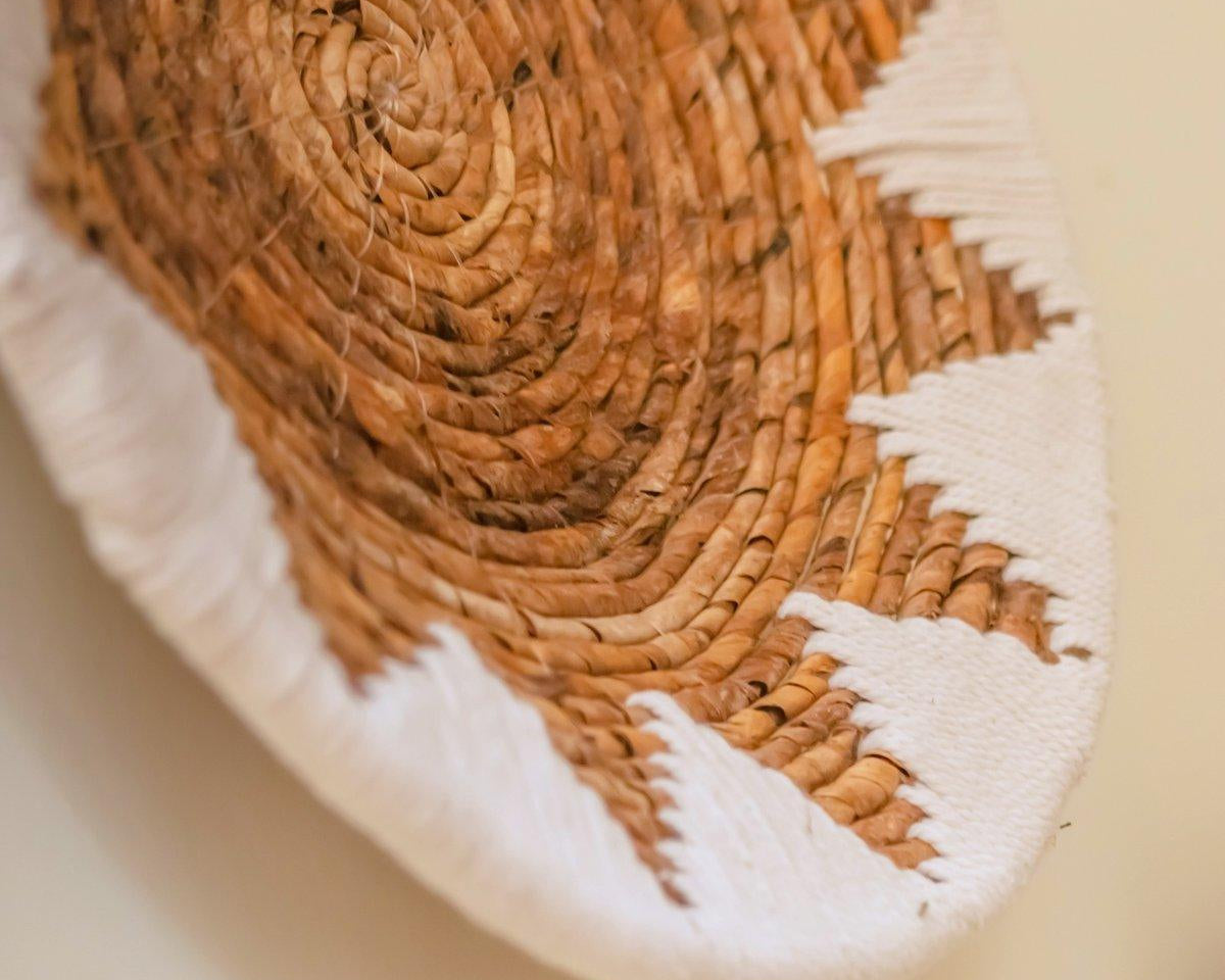 Wanddekoration | Wandbehang | Obstschale | Dekoschale ADARI Bananenfaser (2 Gr.) - Roo's Gift Shop