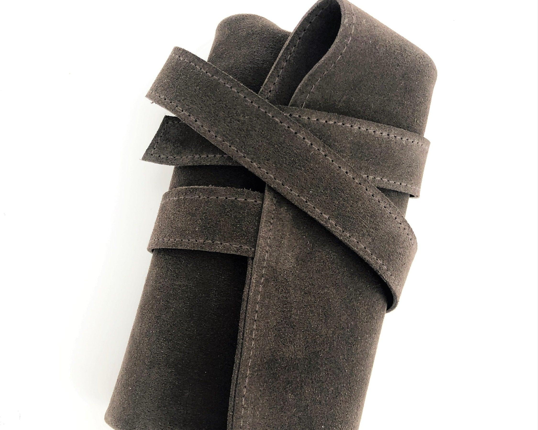 Watch Roll Wildleder | 4er Reise Uhren Etui | Uhrenrolle - Roo's Gift Shop