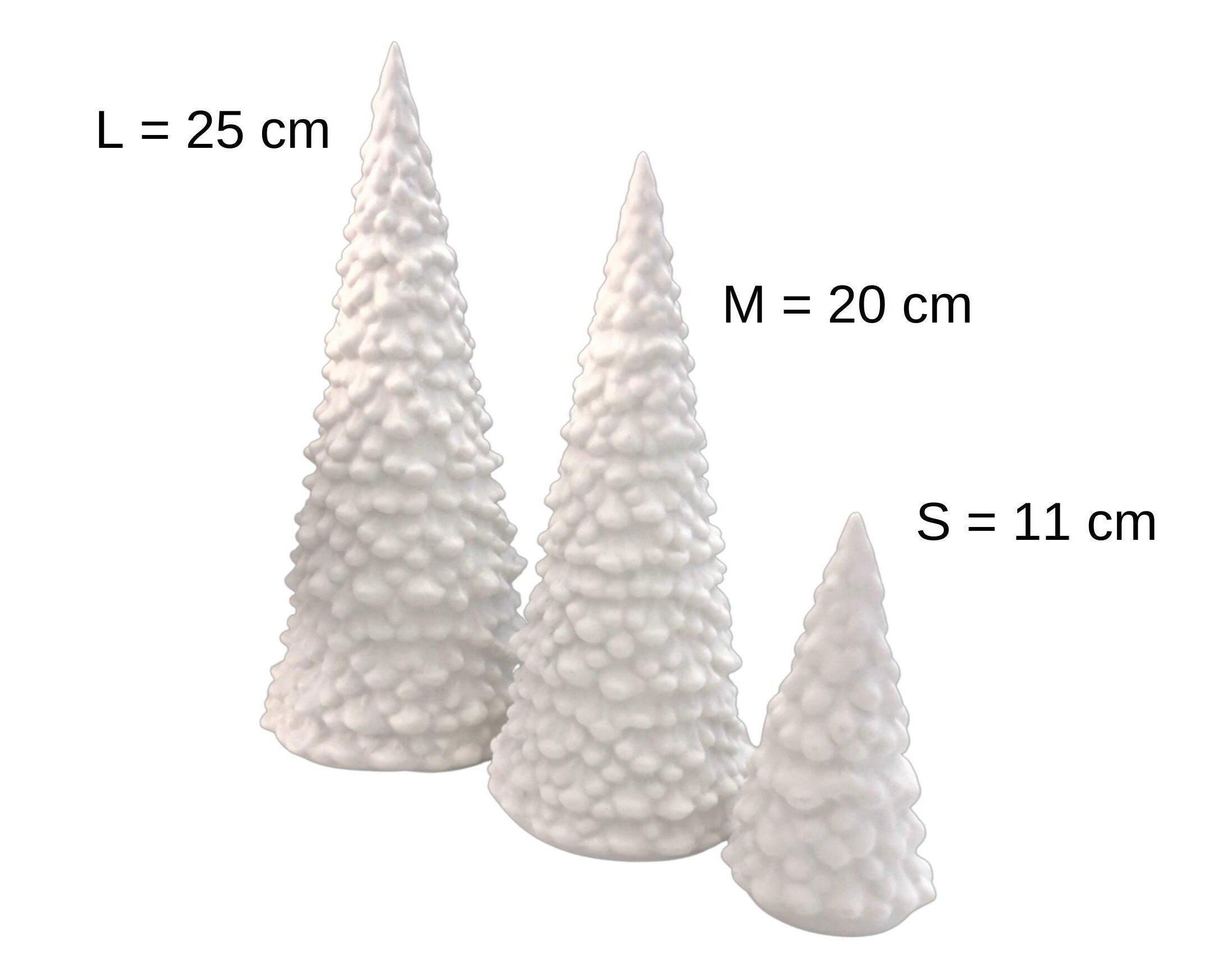 Weißer Tannenbaum | Keramik Deko | leuchtende Weihnachtsdekoration - Roo's Gift Shop