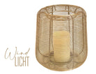 Windlicht | Draht | Metall | gold - Roo's Gift Shop