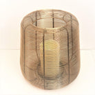 Windlicht | Draht | Metall | gold - Roo's Gift Shop