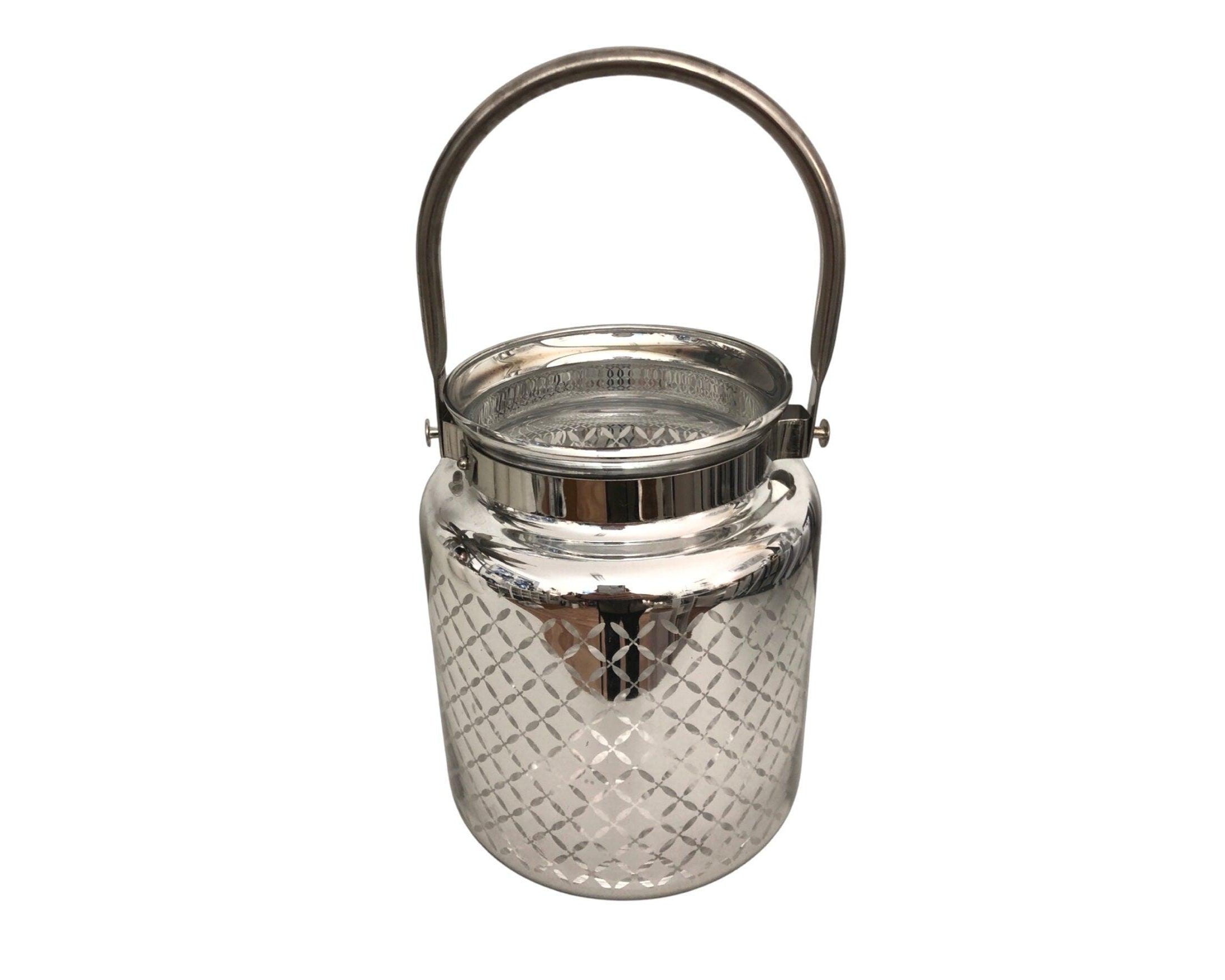 Windlicht | Glas | silber | chrom glänzend - Roo's Gift Shop