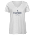 Damen Premium Bio V-Neck T-Shirt sag Printegy