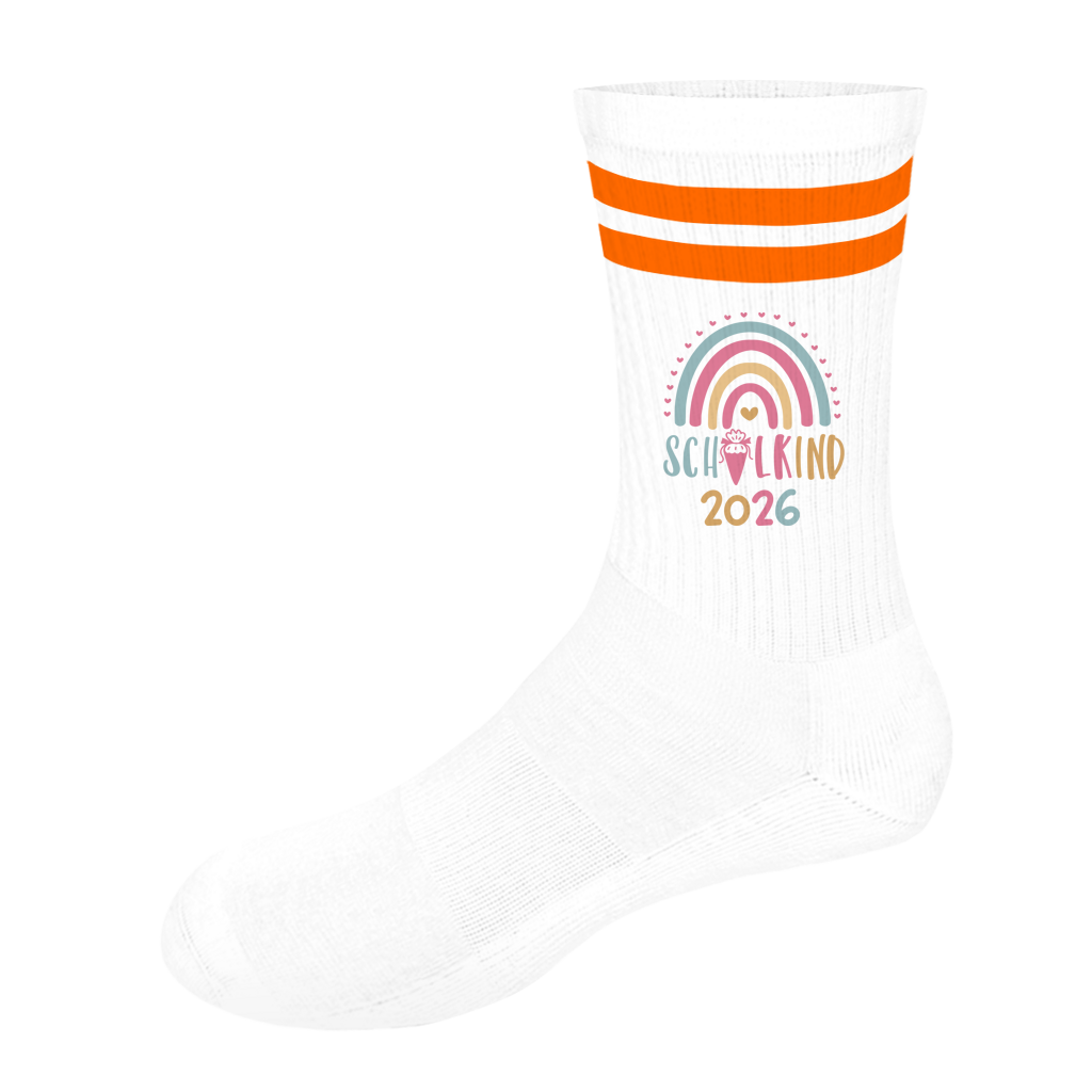 Socken mit Streifen Schulkind 26 Printegy