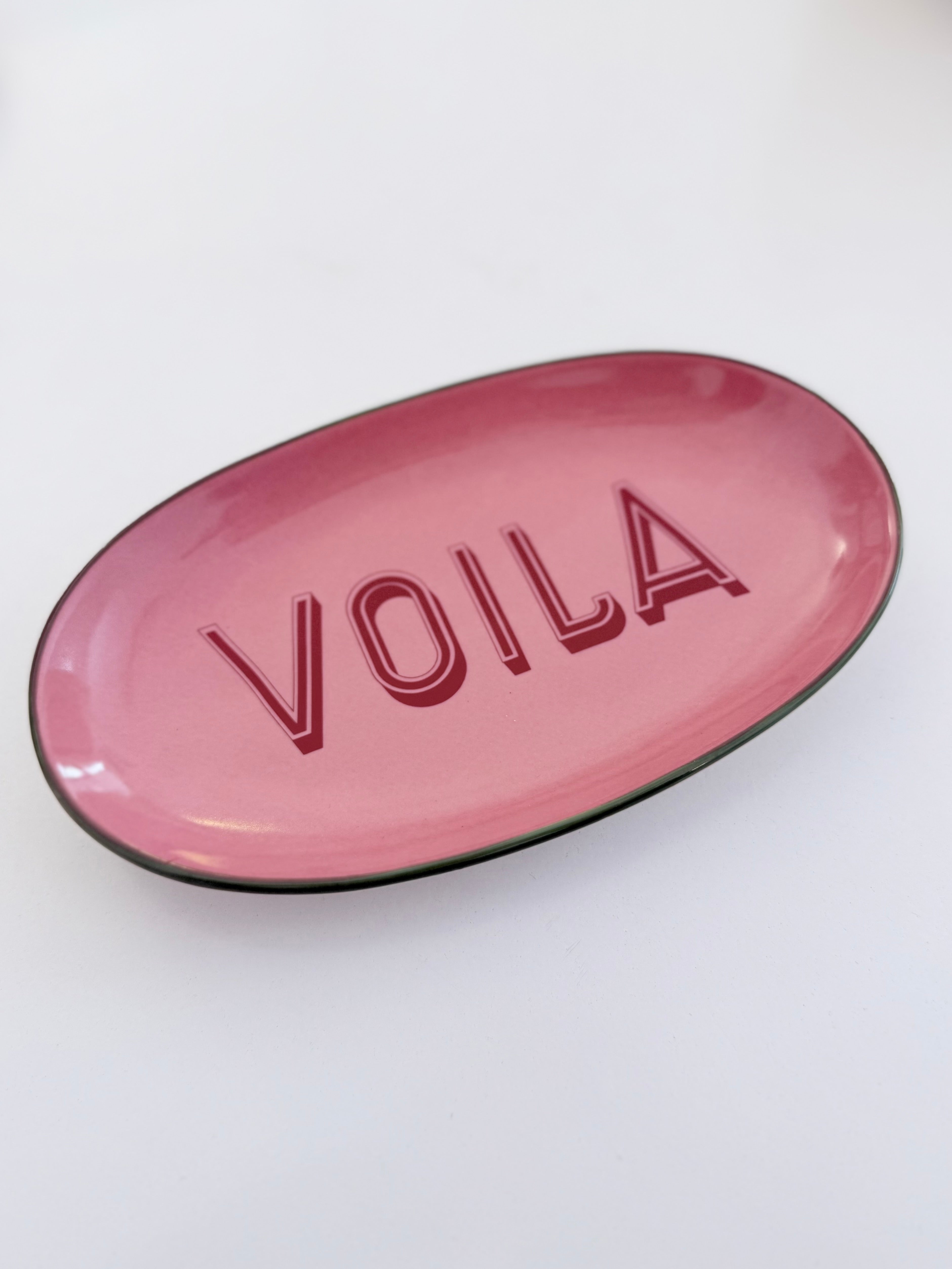 Glas Schälchen mit goldenem Rand | Sweet | Vibes | Love in pink und rot Roo's Gift Shop