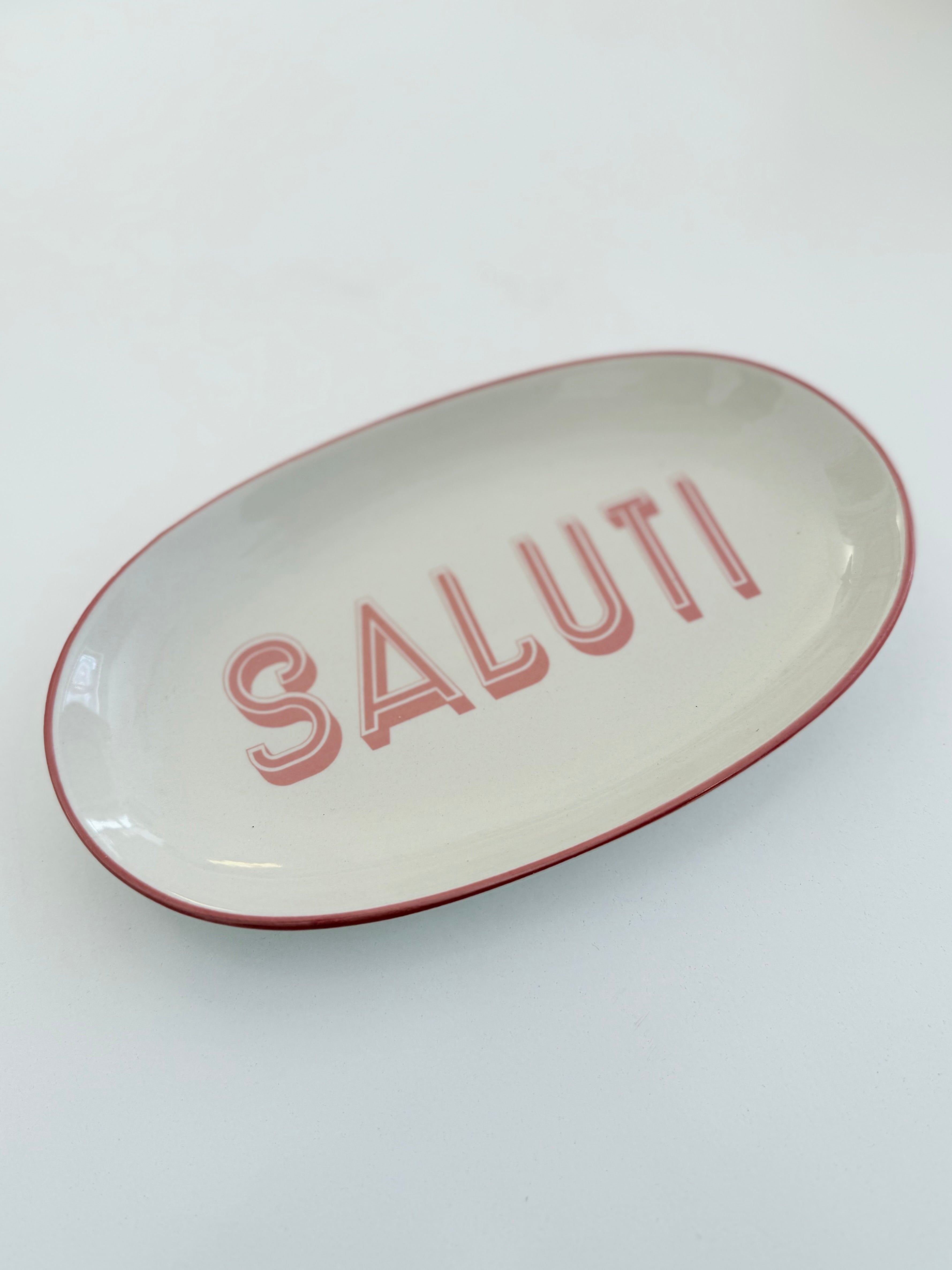 Glas Schälchen mit goldenem Rand | Sweet | Vibes | Love in pink und rot Roo's Gift Shop