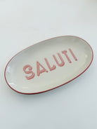 Glas Schälchen mit goldenem Rand | Sweet | Vibes | Love in pink und rot Roo's Gift Shop