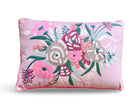 Besticktes Kissen rosa 50x30 cm | florales Dekokissen mit Stickerei | Boho Kissen bunt | Zierkissen Baumwolle | Geschenkidee Roo's Gift Shop