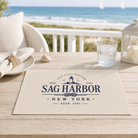 Tischset „Sag Harbor New York“ – maritimes Tischset in Leinen-Optik | 2er-Set Printegy