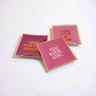 Glas Teller mit Spruch | knallige Farben  | Love in pink und rot (Kopie) Roo's Gift Shop