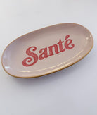 Glas Schälchen mit goldenem Rand | Sweet | Vibes | Love in pink und rot Roo's Gift Shop