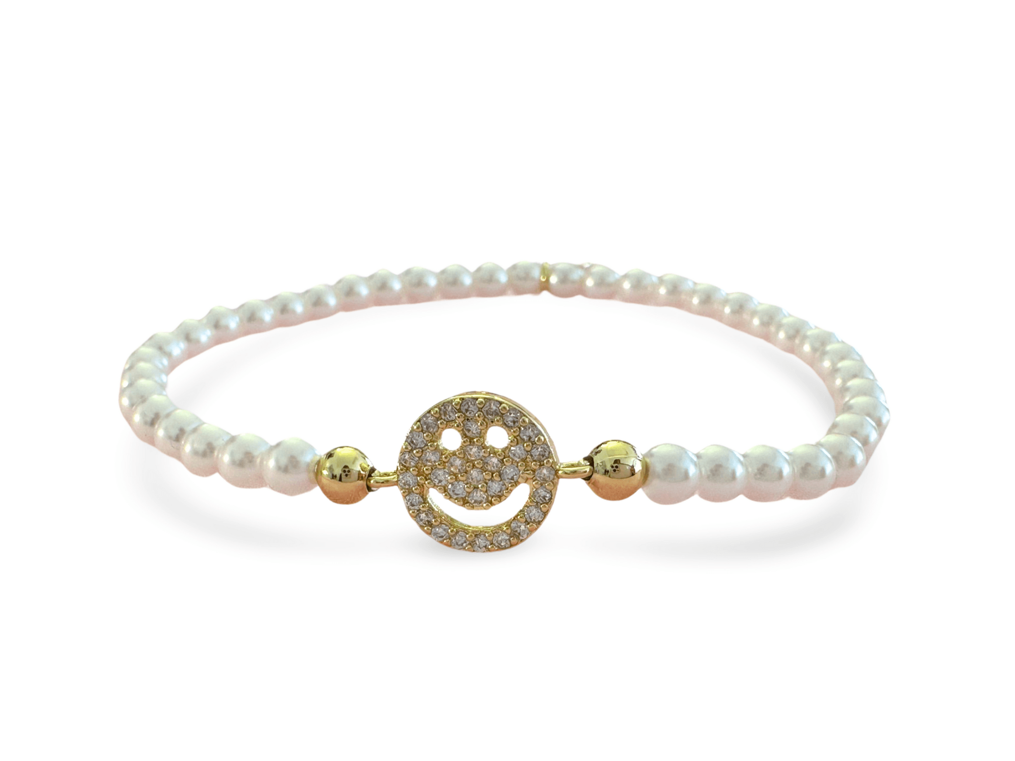 Armband in pink | Perlen Neon | Magic Pearls | Smiley Strass | Quaste | Ibiza - Roo's Gift Shop