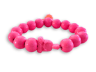 Armband in pink | Perlen Neon | Magic Pearls | Smiley Strass | Quaste | Ibiza - Roo's Gift Shop