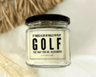 Duftkerze im Glas | Golf Golfspieler | Personalisiert - Frech | Geschenk Mann - Roo's Gift Shop