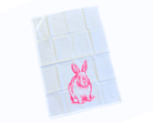 Geschirrtuch | Hase Ostern | neon pink Osterhase - Roo's Gift Shop