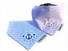 Maritimes Hundehalstuch "Sylt" | hellblau oder rosa | Hunde Bandana aus Baumwolle | wird am Halsband befestigt