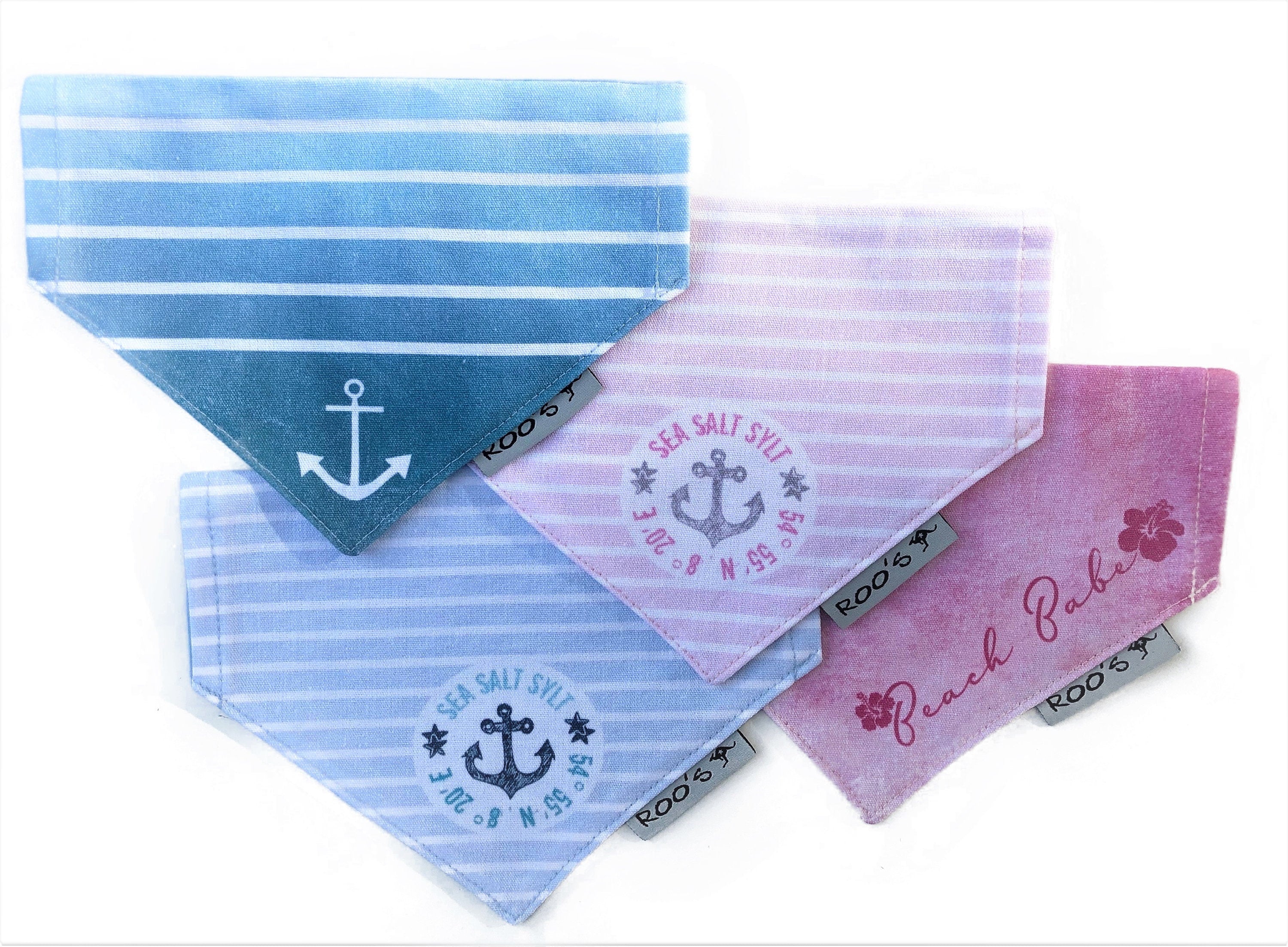 Hundehalstuch "Beach Babe" | pink | Hunde Bandana
