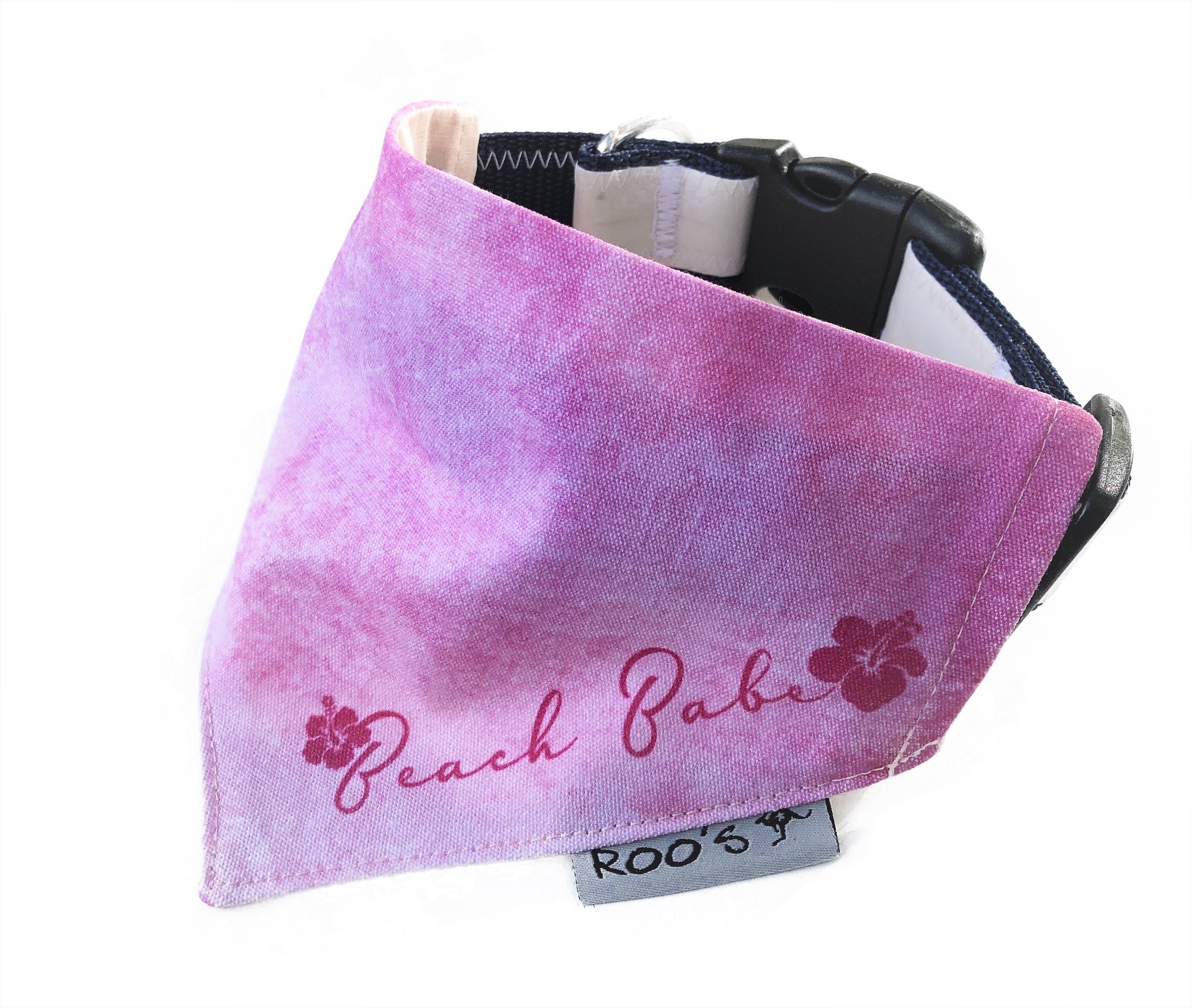 Hundehalstuch "Beach Babe" | pink | Hunde Bandana