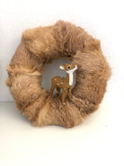 Kranz aus Fell | Deko Kranz | Plüschkranz Fur