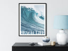 Beach Poster | Beach Life | Sommer | Welle | Meer | Surfbrett | Palmen | maritim | Surfer | Taucher | Bilder | Wand Deko