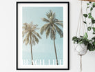 Beach Poster | Beach Life | Sommer | Welle | Meer | Surfbrett | Palmen | maritim | Surfer | Taucher | Bilder | Wand Deko