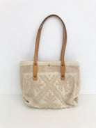 Tasche klein | Lederhenkel | beige