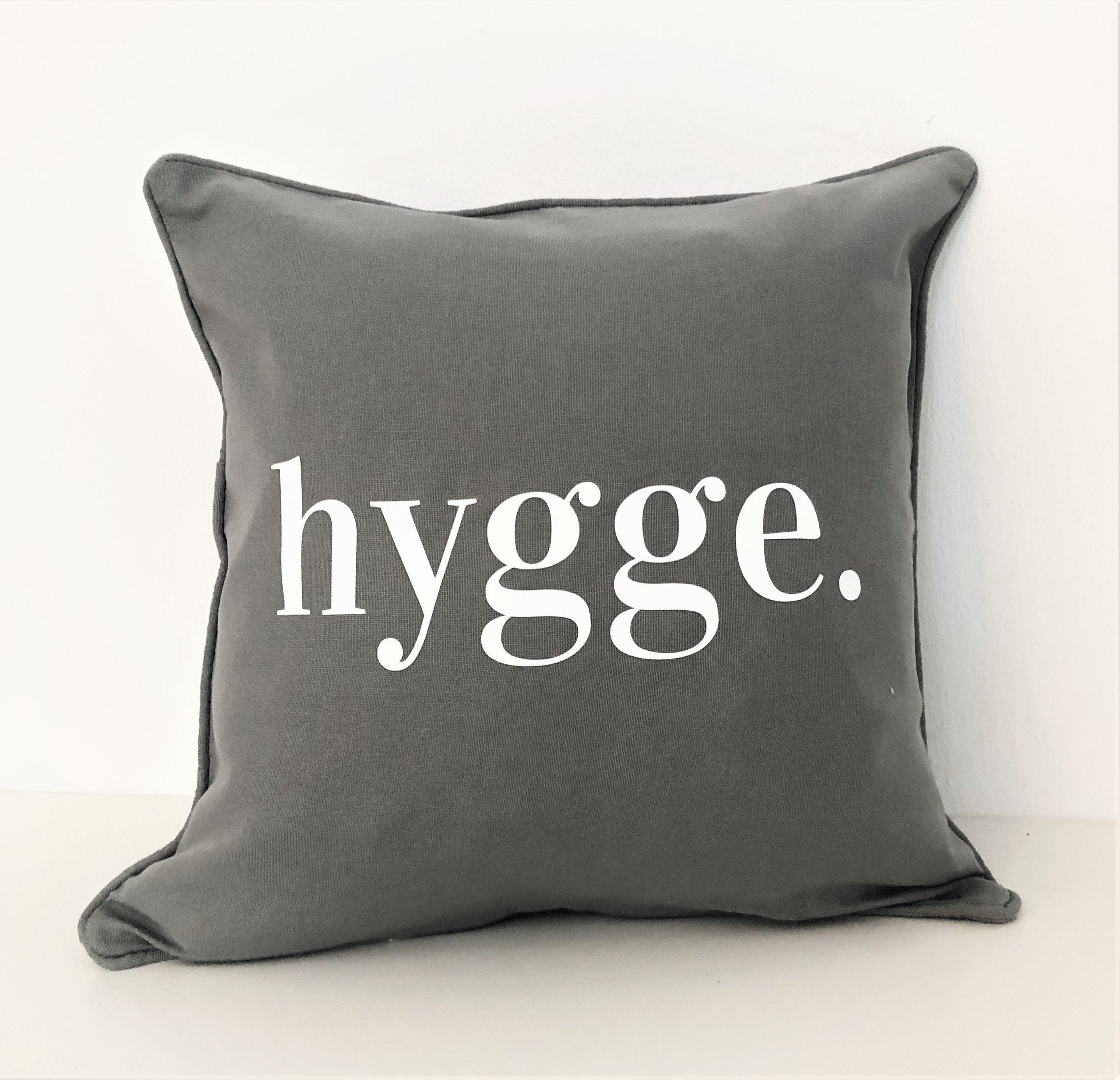 HYGGE Kissen | Kissenbezug aus Baumwolle | minimalistische Deko | 45 x 45 cm