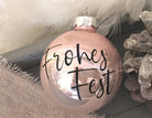 Weihnachtskugel personalisiert | 6 oder 8 cm | rosa