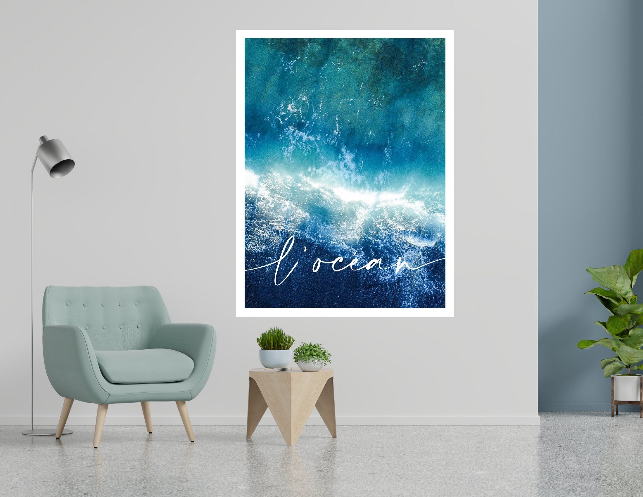 L' océan | Poster vom Meer | Beach | maritim | Bilder Serie | Wand Deko | Meeresposter | Ozean | Strandposter