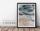 L' océan | Poster vom Meer | Beach | maritim | Bilder Serie | Wand Deko | Meeresposter | Ozean Brandung Strand