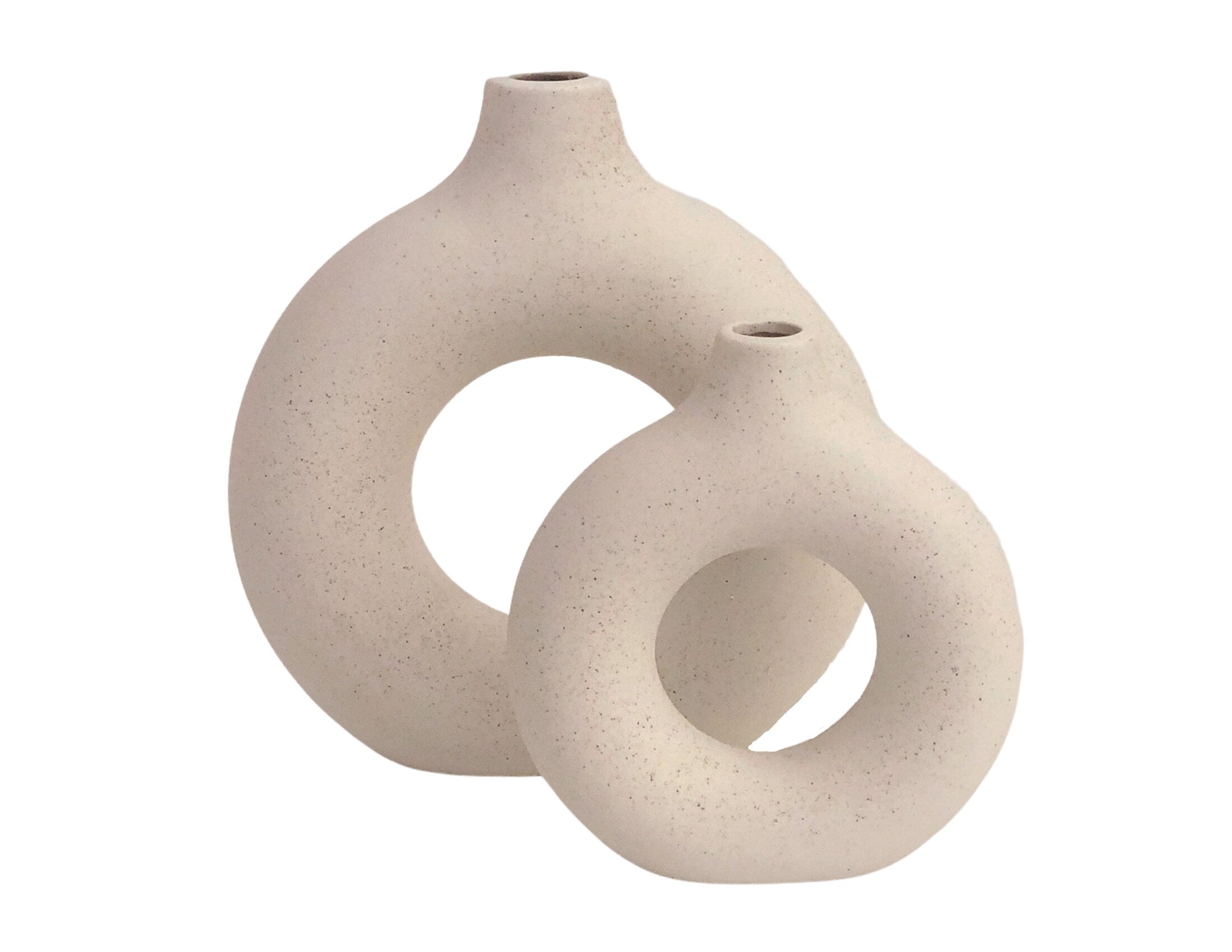 Donut Vasen unterschiedliche Größen | Deko Objekte | Nordic Stil | Skandi | Vase rund mit Loch