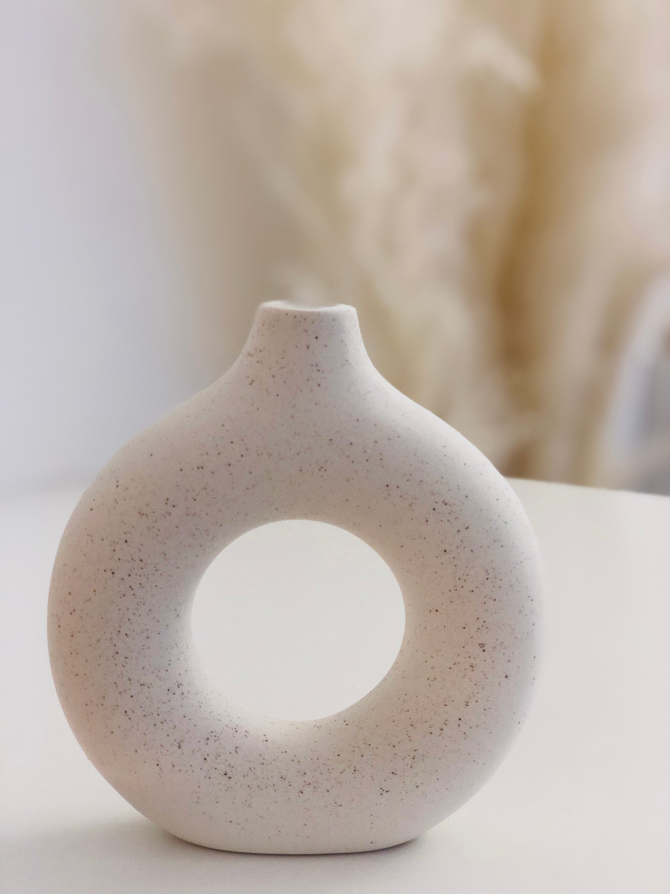 Donut Vasen unterschiedliche Größen | Deko Objekte | Nordic Stil | Skandi | Vase rund mit Loch