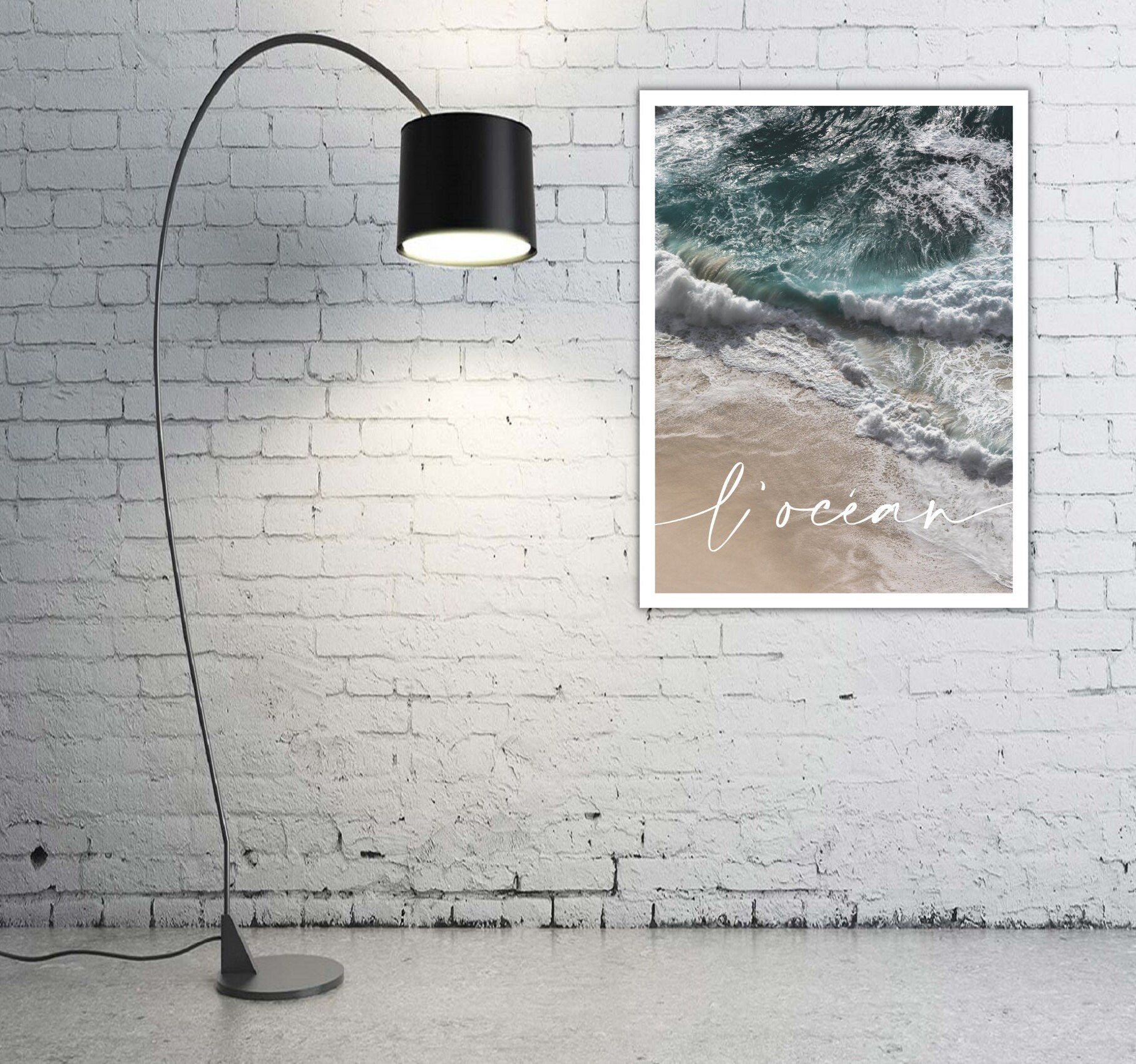 L' océan | Poster vom Meer | Beach | maritim | Bilder Serie | Wand Deko | Meeresposter | Ozean Brandung Strand