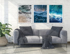 L' océan | Poster vom Meer | Beach | maritim | Bilder Serie | Wand Deko | Meeresposter | Ozean | Brandung | Welle | von oben