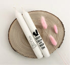 Osterkerzen mit Botschaft | Stabkerzen in schwarz weiß | Ostergrüße Kerzen im 2er- oder 3er-Set - mit Deinen Wunschmotiven